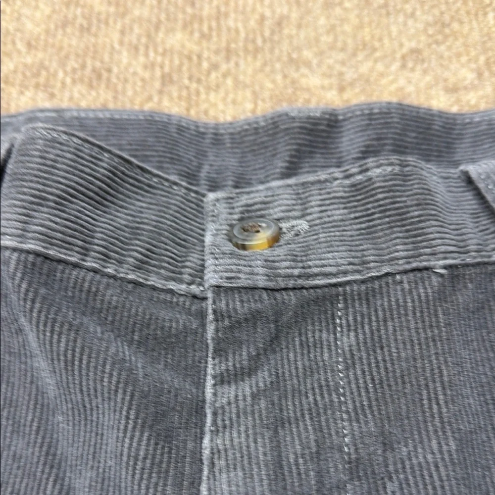 Haggar Go To Corduroy Jeans Mens 36x30 Classic Fit Straight Leg Pockets Gray NWT